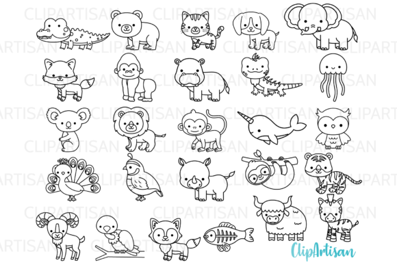 Animals a to Z Clipart