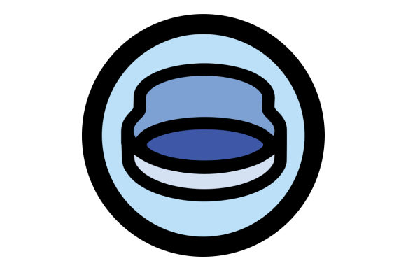 Black Outline Dog Bed Icon