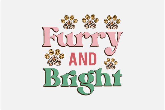 Christmas Paws on Fabric