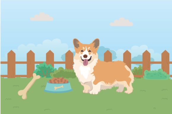 Cute Dog Animal Illustration