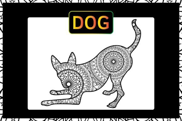 Dog Coloring Page for Adults Kids