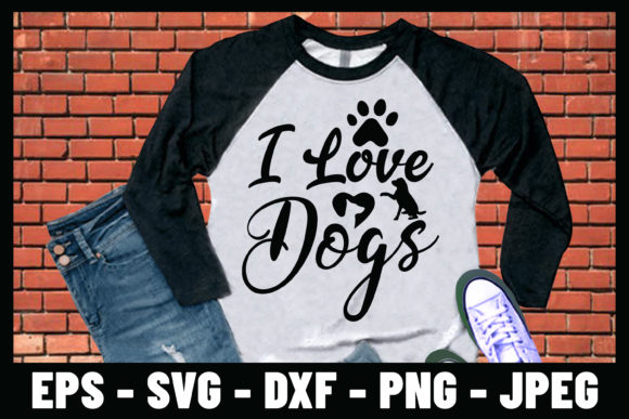 I Love Dog s Pet Tshirt Design