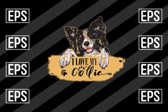 I Love My Collie SVG