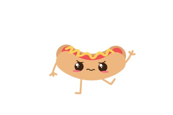 Kawaii Hot Dog Icon: Cute, Compact, and Craft-Ready