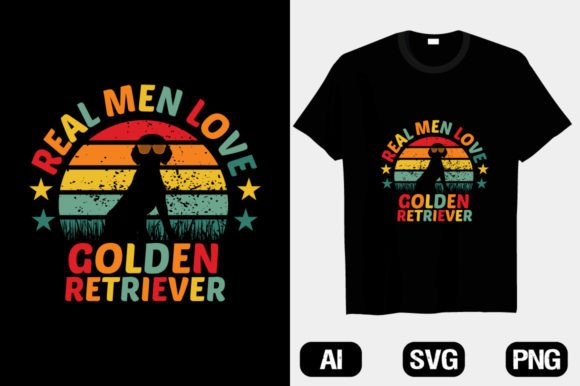 Real Men Love Retriever Dog T-shirt