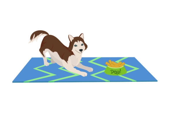 Vector Dog Playing